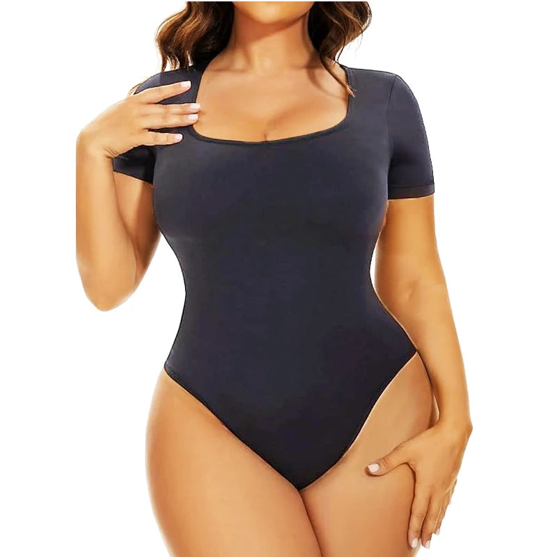 Body gainant à manches courtes